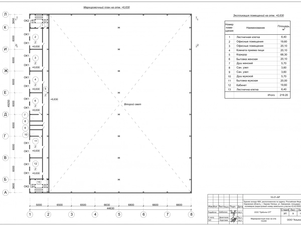 Планировка Склад-ангар из сэндвич-панелей -  фото 6