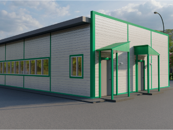 Офис из сэндвич-панелей