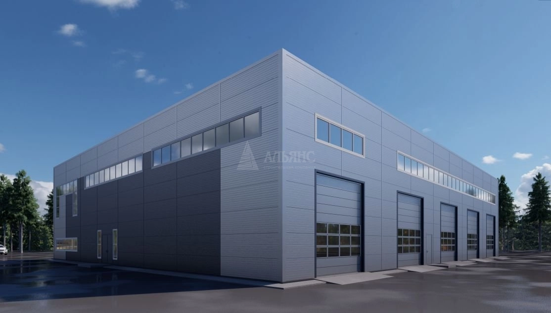 3D визуализация СТО из сэндвич-панелей - фото 3