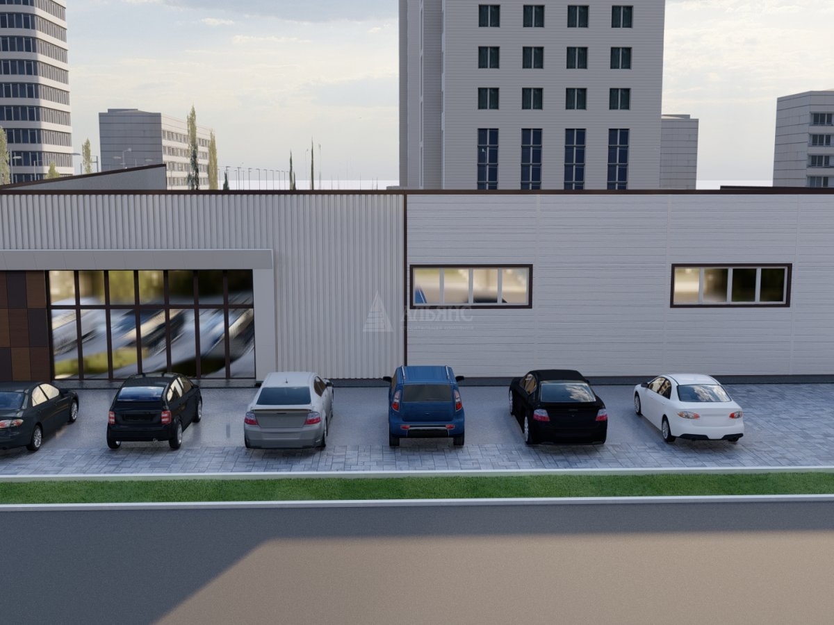 3D визуализация Магазин из сэндвич-панелей - фото 7